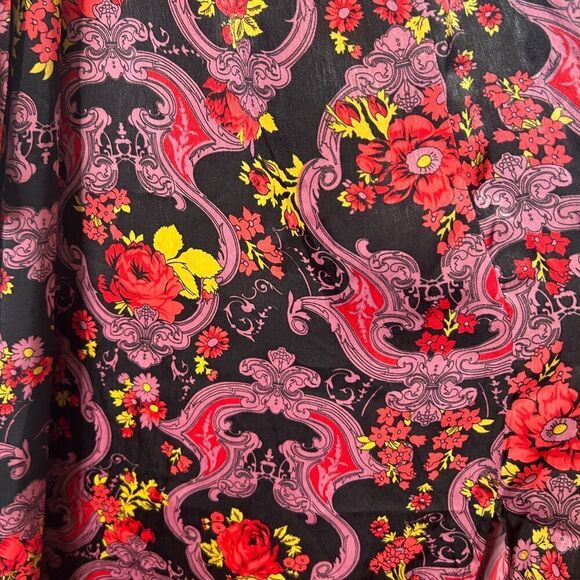 Anthropologie Modcloth We'll Meet Again Floral Retro Halter Maxi Dress Size 8 - Picture 9 of 12